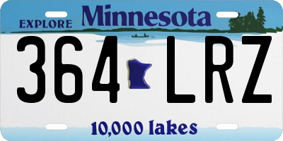 MN license plate 364LRZ