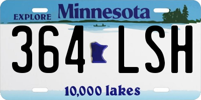MN license plate 364LSH