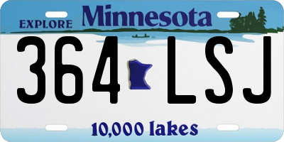 MN license plate 364LSJ