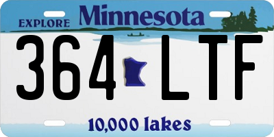 MN license plate 364LTF