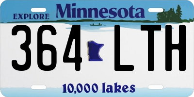 MN license plate 364LTH