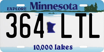 MN license plate 364LTL
