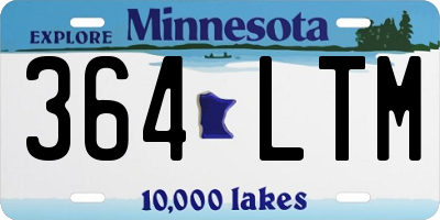 MN license plate 364LTM