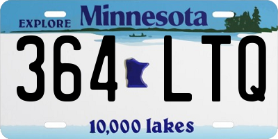 MN license plate 364LTQ