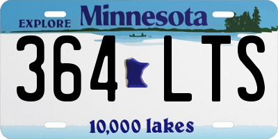 MN license plate 364LTS