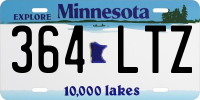 MN license plate 364LTZ