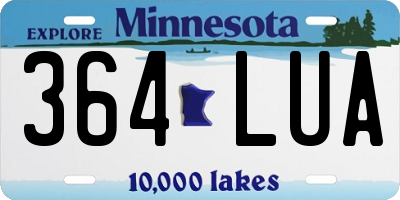 MN license plate 364LUA