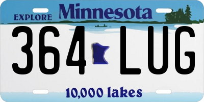 MN license plate 364LUG