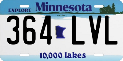 MN license plate 364LVL