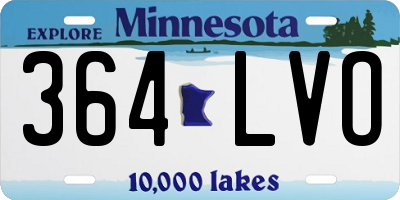 MN license plate 364LVO