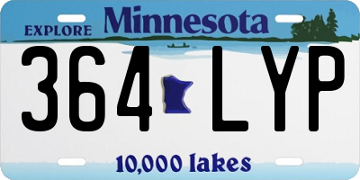 MN license plate 364LYP