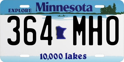 MN license plate 364MHO