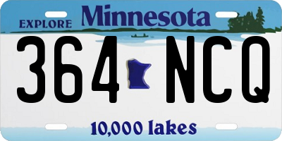 MN license plate 364NCQ