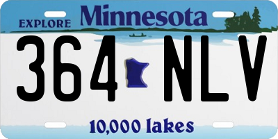 MN license plate 364NLV