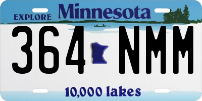 MN license plate 364NMM