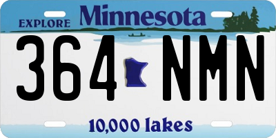 MN license plate 364NMN