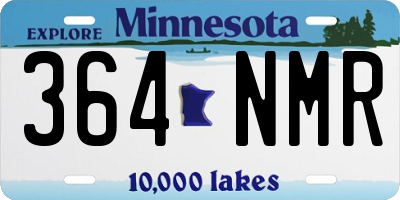MN license plate 364NMR