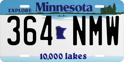 MN license plate 364NMW