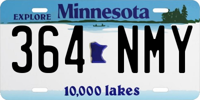 MN license plate 364NMY