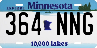 MN license plate 364NNG