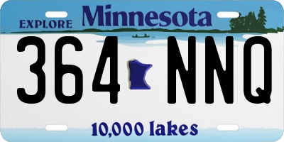 MN license plate 364NNQ
