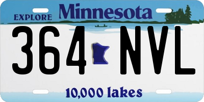 MN license plate 364NVL
