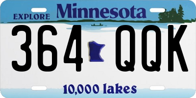 MN license plate 364QQK