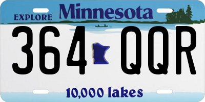 MN license plate 364QQR