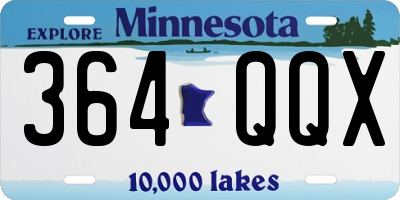 MN license plate 364QQX