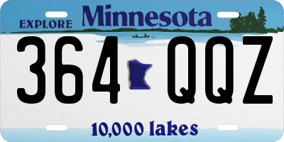 MN license plate 364QQZ