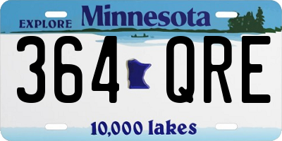 MN license plate 364QRE