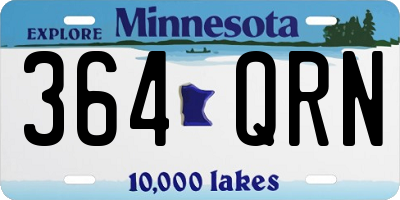 MN license plate 364QRN