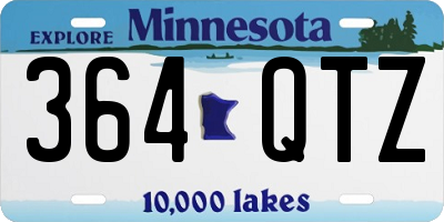 MN license plate 364QTZ