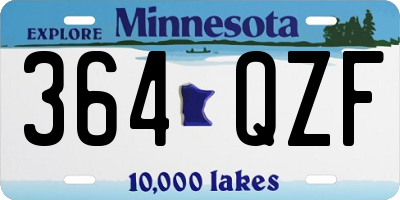 MN license plate 364QZF