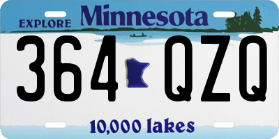 MN license plate 364QZQ