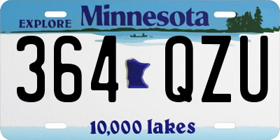 MN license plate 364QZU
