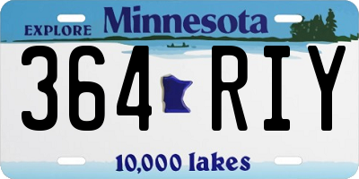 MN license plate 364RIY