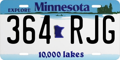 MN license plate 364RJG