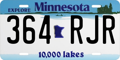 MN license plate 364RJR
