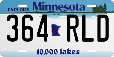 MN license plate 364RLD