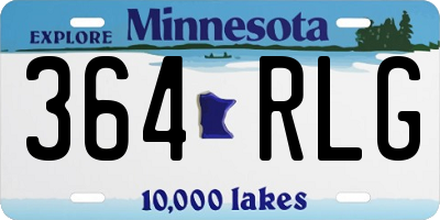 MN license plate 364RLG