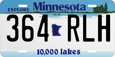 MN license plate 364RLH