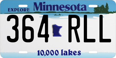 MN license plate 364RLL