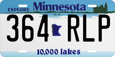 MN license plate 364RLP