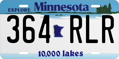 MN license plate 364RLR