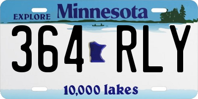 MN license plate 364RLY