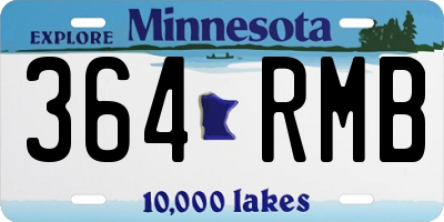 MN license plate 364RMB