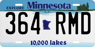 MN license plate 364RMD