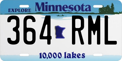 MN license plate 364RML