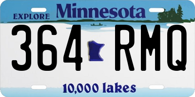 MN license plate 364RMQ